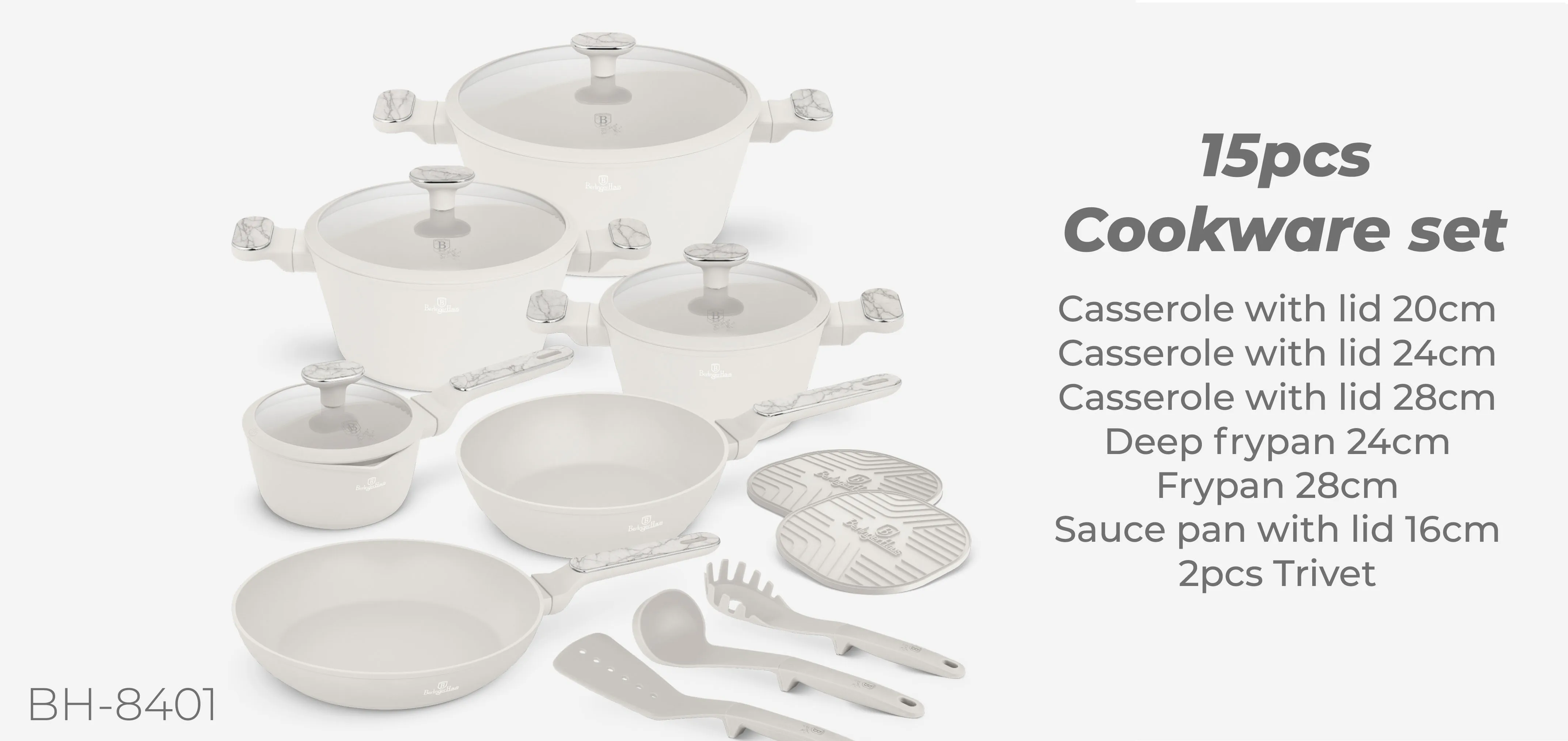15pcs cookware set