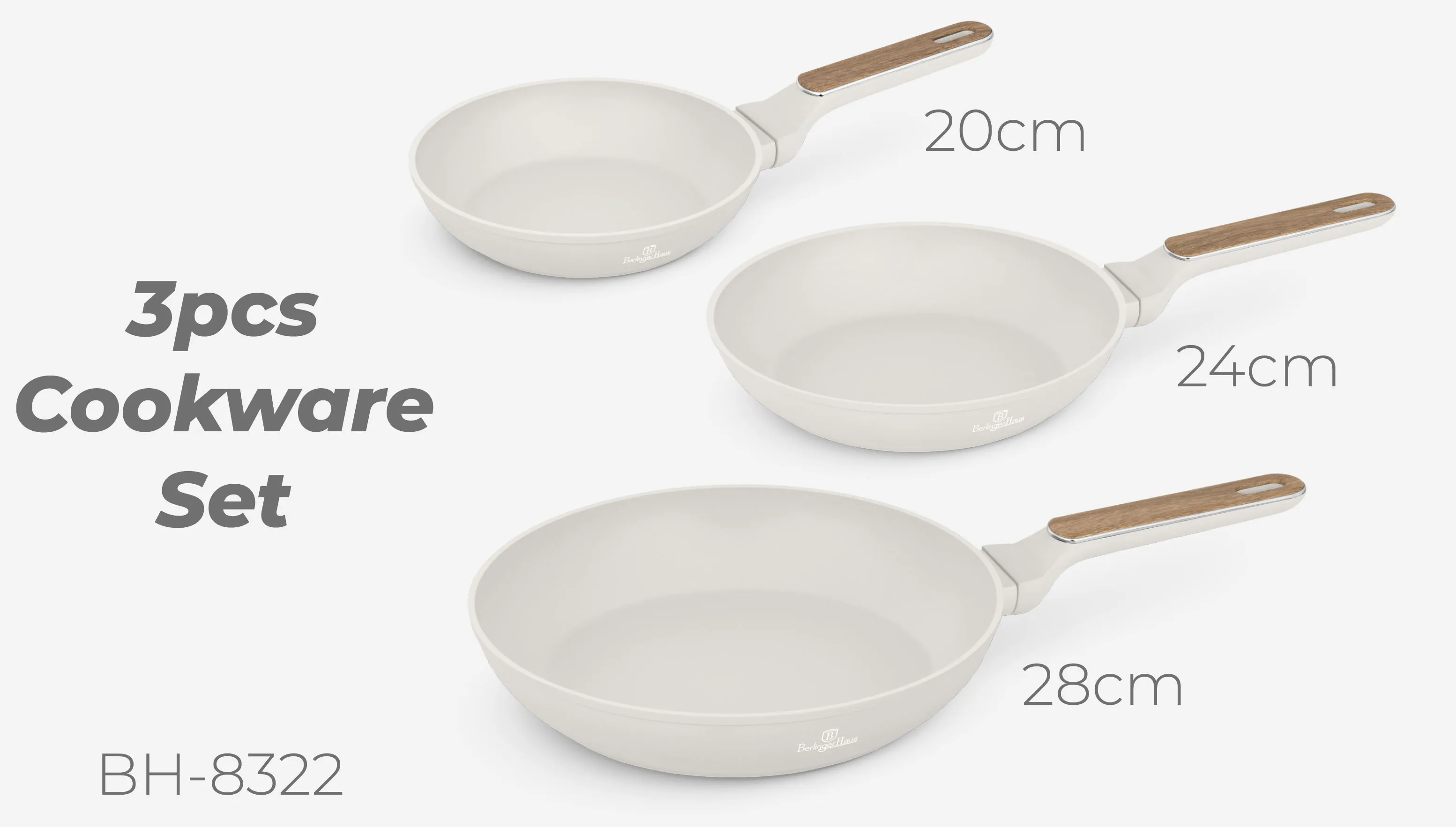 3pcs cookware set
