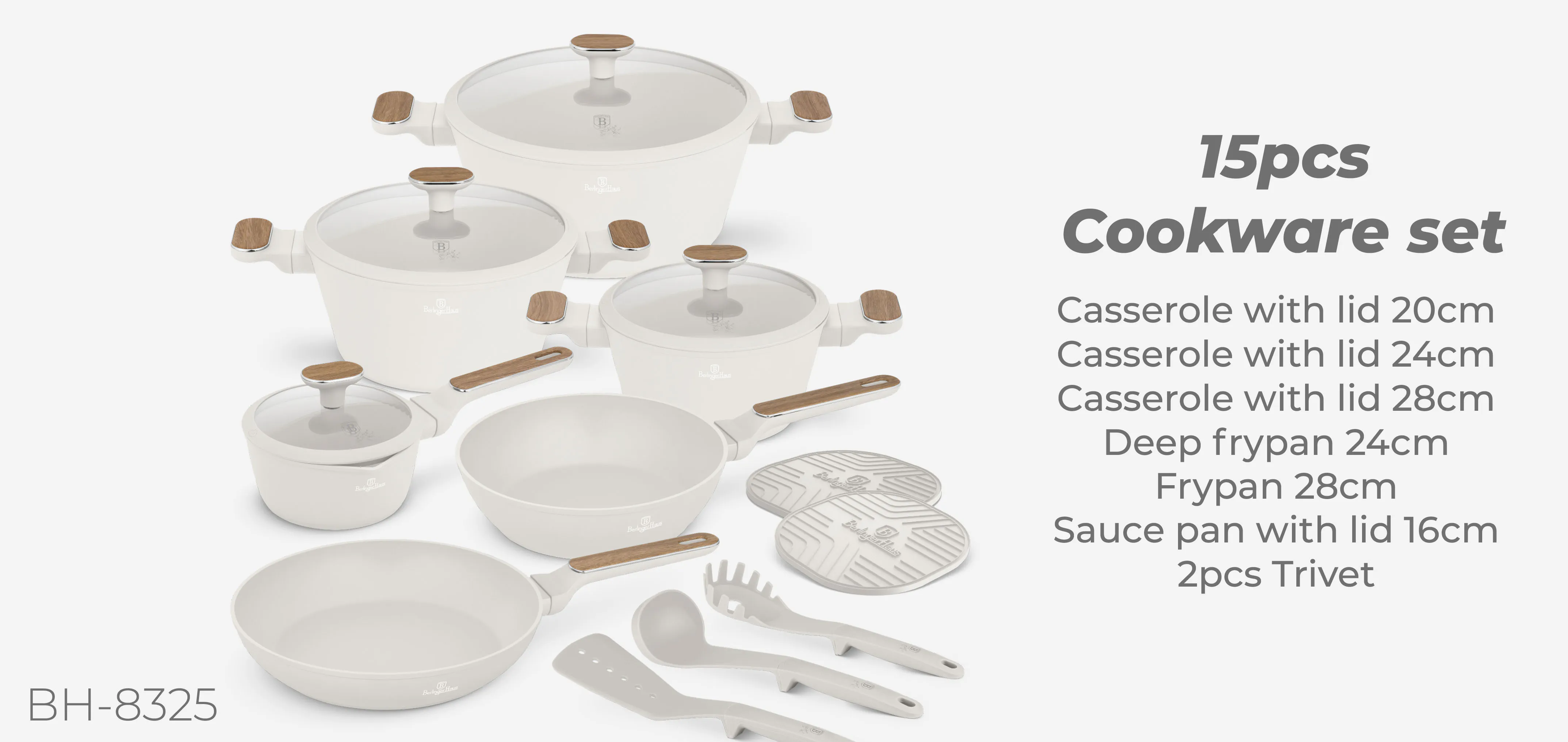 15pcs cookware set