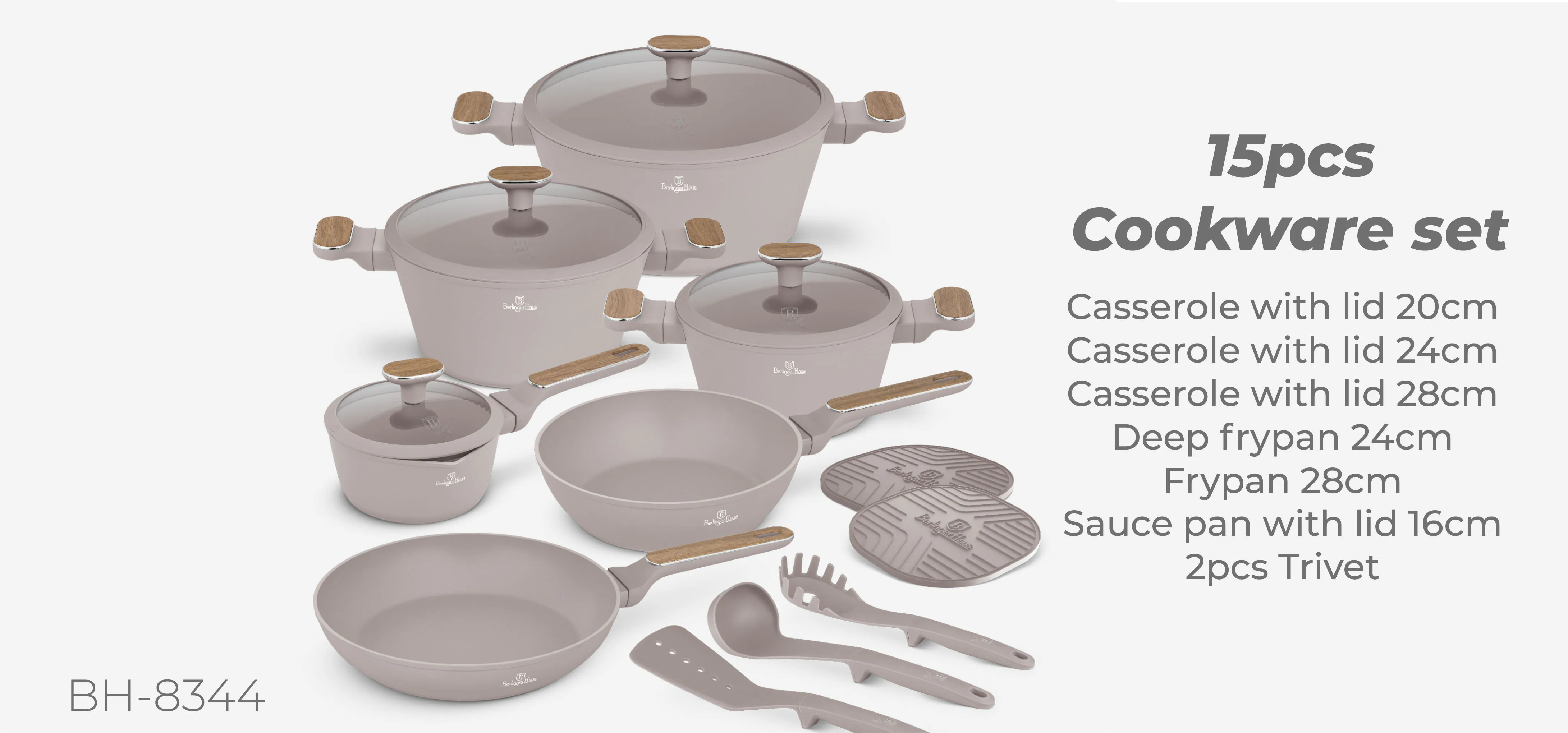 15pcs cookware set